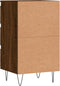 vidaXL - Dressoir - 40x35x70 - cm - bewerkt - hout - bruin - eikenkleur