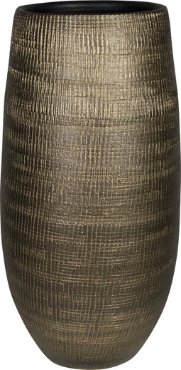 Ter Steege Bloempot Goud-Bruin D 27 cm H 50 cm