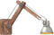 vidaXL Wandlamp industrieel rond E27 zilverkleurig