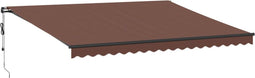 vidaXL - Luifel - automatisch - uittrekbaar - 450x300 - cm - bruin