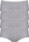 sloggi Basic+ - Dames Midi slip - 4-pack - Lichtgrijs