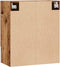 vidaXL - Wandkast - 60x31x70 - cm - bewerkt - hout - oud - houtkleurig