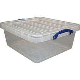 Really Useful Box - Box opbergdoos 31,5 l, nestbaar, transparant