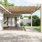 vidaXL - Luifel - verticaal - 250x360 - cm - oxford - stof - taupe