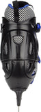 Nijdam Coolblue - IJshockeyschaats - Verstelbaar - Hardboot - Zwart/Blauw - Maat 27-30 (1 paar)