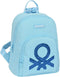 Casual Rugtas Benetton Sequins Licht Blauw 13 L