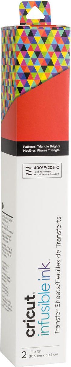 Cricut Infusible Ink Transfervellen 30x30cm - Triangle Brights (2 vellen)