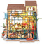 Robotime DIY, Speelgoed Cadeau Modelbouw, Speelgoed Cadeau pakket Emily's bloemenwinkel met verlichting (DG145) 172 x 195 184 mm