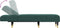vidaXL - Chaise - longue - fluweel - donkergroen