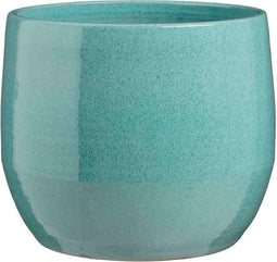 Mica Decorations Bloempot Matteo - 38x38x32 cm - Terracotta - Turquoise