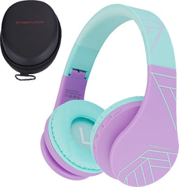 PowerLocus P1 - Kinder Koptelefoon Draadloos - Veilig volume 85 dB - Paars/Teal