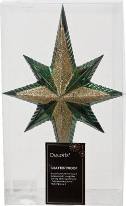 Piek kunststof l6b14h25 cm dengroen kerst