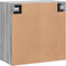 vidaXL - Wandkast - 60x31x60 - cm - bewerkt - hout - grijs - sonoma - eikenkleurig