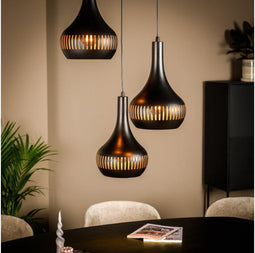 Hanglamp Bella 3-lichts - Zwart | BY-OLAF