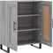 vidaXL - Dressoir - 69,5x34x90 - cm - bewerkt - hout - grijs - sonoma - eikenkleurig