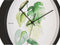 Wall clock Botanical monstera print