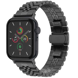 Jubilee stalen bandje voor de Apple Watch Series 1-9 / SE / Ultra (2) - 42/44/45/49 mm - Zwart