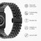 Jubilee stalen bandje voor de Apple Watch Series 1-9 / SE / Ultra (2) - 42/44/45/49 mm - Zwart