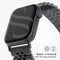 Jubilee stalen bandje voor de Apple Watch Series 1-9 / SE / Ultra (2) - 42/44/45/49 mm - Zwart