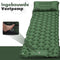 Vertrex Inflate-X1 Slaapmat met Ingebouwde Pomp - Luchtbed - 1 Persoons - Mosgroen