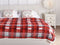 JUDGE - Bedsprei - Rood/Wit - 150 x 200 cm - Stof