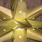 Anna Collection verlichte 3D kerstster - goud - 60 cm - kunststof