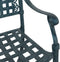 vidaXL - Tuinstoelen - 2 - stuks - Groene - Gietaluminium