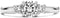 TI SENTO Dames Ring - 925 zilver - Zirconia wit - Maat 17.75 mm / maat 56 - 1796ZI