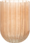 J-Line vaas Yoni Strepen - glas - perzik - medium - Ø 15 cm