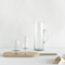 Jug Hammered Transparent Transparant / Recycled Glass