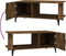 vidaXL - Salontafel - 90x50x40 - cm - bewerkt - hout - gerookt - eikenkleurig