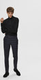 SELECTED HOMME SLHBERG - Gebreide pullover - Hoge hals - Halve ritssluiting - Maat S
