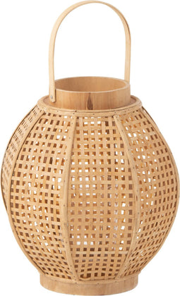 J-Line lantaarn - bamboe - naturel