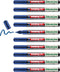 edding 51 EcoLine - lakmarker - laag VOS-gehalte - blauw (10 stuks)