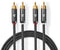 Nedis CATB24200GY50 - RCA kabel - 500 cm - Grijs