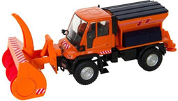 1:32 Jaegerndorfer 2105 Mercedes Unimog Winterdienst - Oranje Miniatuur Model