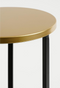 Mica Decorations Noah - Bijzettafel - H70 x Ø27 cm - Goud met Zwart Metaal