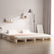 vidaXL - Palletbed - massief - grenenhout - 200x200 - cm