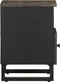vidaXL - Nachtkastjes - 2 - st - 40x33x46 - cm - massief - mangohout - zwart