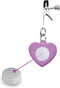 XR - CHARMED - LIGHT UP HEART SILICONE NIPPLE CLAMPS WITH LED LIGHT