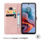 iMoshion Hoesje Geschikt voor Motorola Moto G34 Hoesje Met Pasjeshouder - iMoshion Mandala Bookcase - Rosé Goud