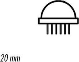 JUMBO LED 20mm ROOD DIFFUUS (DLC-6SRD)