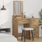 vidaXL - Kaptafel - met - Laden - in - Artisan - Eiken - - - 50x41x140 - cm