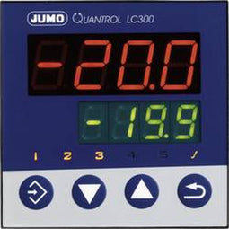 Jumo Quantrol LC300 Temperatuurregelaar L, J, T, K, E, N, S, R, Pt100, Pt1000, KTY Relais 3 A (l x b x h) 80 x 96 x 96