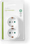 Nedis Stopcontact-Splitter - Type-F (CEE 7/7) - 250 V AC 50 Hz - Randaarde stekker / Type F (CEE 7/7) - 250 V AC 50/60 Hz - 16.0 A - 3500 W - Wit