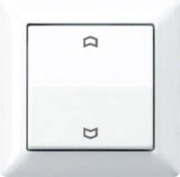Jung AS590PWW Knop Inzetstuk 1-voudig Alpine-wit