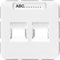 Jung CD500 Insteekplaat Schakelmateriaal - CD569-2WEWW - E2T6M