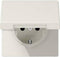 Jung LS1520KL Wandcontactdoos met randaarde en klapdeksel Inzetstuk LS plus, LS design, LS 990 Wit 1 stuk(s)