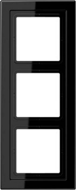 Jung LSD983SW Afdekking Frame 3-voudig Zwart