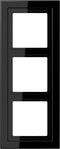Jung LSD983SW Afdekking Frame 3-voudig Zwart
